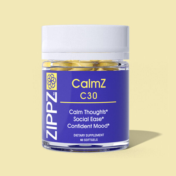 ZIPPZ CalmZ C30 natural remedies for stress and anxiety